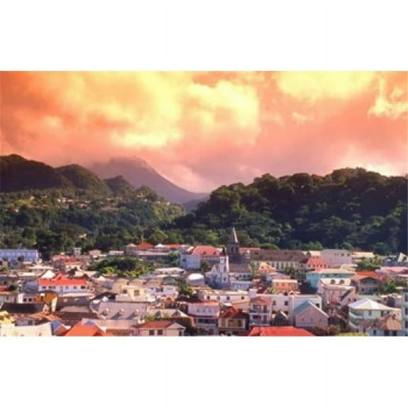 Roseau Dominica Caribbean Poster Print by Alan Klehr - 26 x 17 in.