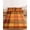 Deep Orange, variant on Twin Sze Fitted Sheet Set - Green Orange Plaid 2 Piece Bedding Sets 16" Deep Pocket Fitted Sheet with 1 Pillowcase, Fall Check Grids Modern Striped Brushed Microfiber Hotel Luxury Bed Sheets