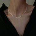 thumbnail image 3 of Collar de clavícula de plata S925, collar brillante de coliflor, joyería, regalo para niña, collar de gypsophila con temperamento, 3 of 5