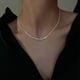 thumbnail image 3 of Collar de clavícula de plata S925, collar brillante de coliflor, joyería, regalo para niña, collar de gypsophila con temperamento, 3 of 5
