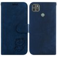 thumbnail image 2 of Compatible with Motorola Moto G9 Power Embossed Cute Tiger Flip Folio Wallet Case Card Pocket Holder Cover, 2 of 5