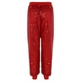 thumbnail image 6 of inhzoy Women's Glitter Sequins Hip Hop Dance Baggy Hippie Hippie Harem Pants Loose Trousers Red XXL/3XL(4X, 6 of 8
