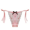 thumbnail image 1 of Prolriy Culottes Sans Entrejambe pour Femmes, Culottes en Dentelle, sous-Vêtements Roses, 1 of 2