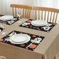 thumbnail image 6 of Placemats Halloween Spooky Cute Ghost Boo Pumpkin Placemats Set of 4 Farmhouse Spooky Halloween Place Mat Durable No Slip Table Mats for Wedding Restaurant & Camping, 6 of 7