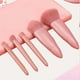 thumbnail image 4 of On-the-go Travel Makeup Brush Set, 5 Mini Full-featured Makeup Brush Set (5 With Mirror), 4 of 5