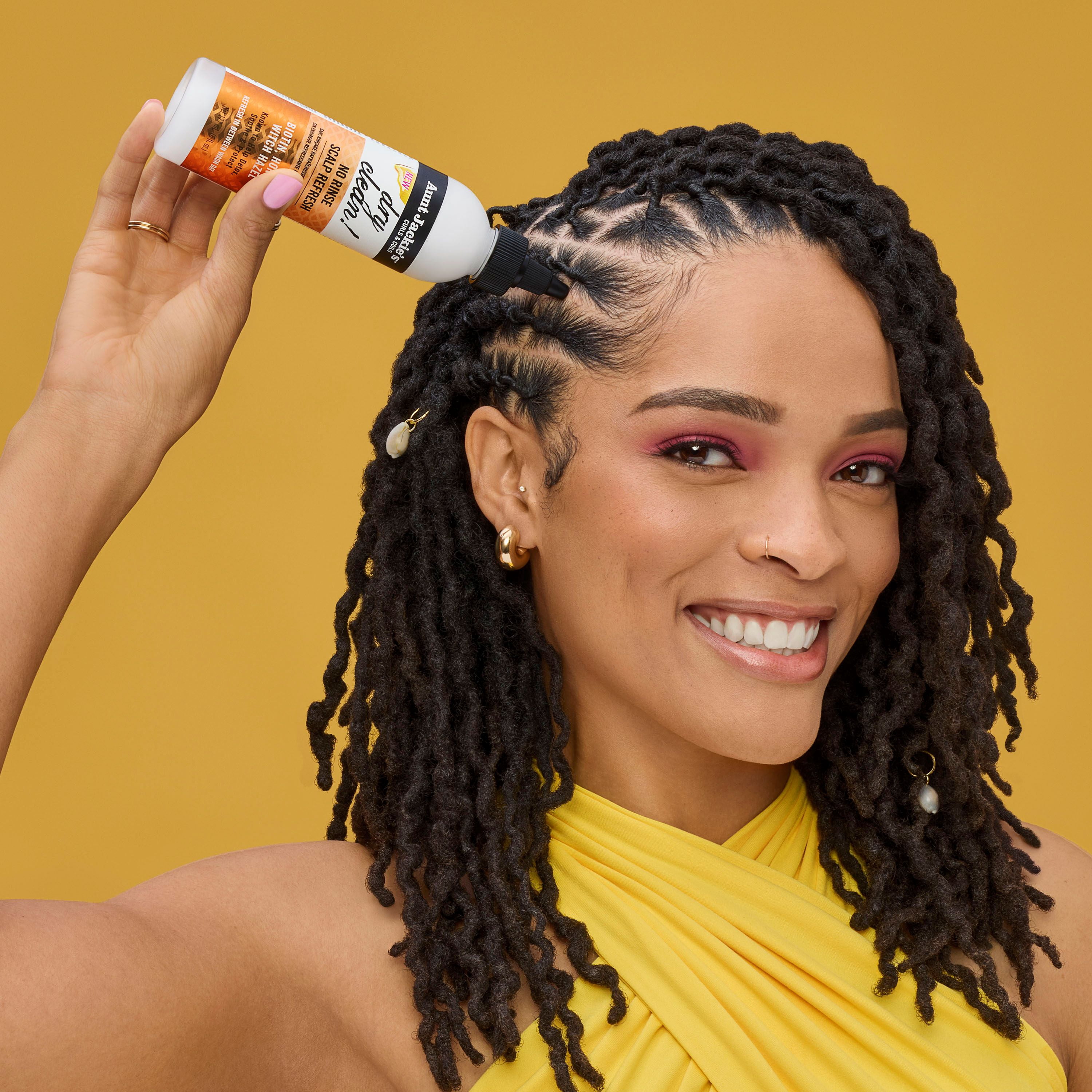 Aunt Jackie’s Braid and Twist Collection Dry Clean Waterless Scalp Refresh, 6 fl oz