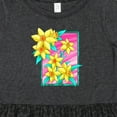 thumbnail image 4 of Inktastic Daffodils 90's Retro Colors Illustration Girls Toddler Dress, 4 of 5
