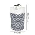 thumbnail image 3 of Chmadoxn Laundry Basket, Laundry Hamper, Collapsible Laundry Baskets, Dirty Clothes Hamper, Waterproof Laundry Basket with Foam Protected Aluminum Handles for College Dorm, Family, 3 of 6