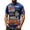 Blue, variant on SJLDQY New York Basketball T-Shirt For Men Short Sleeve Workout T-Shirts For Men Casual Crew Neck Graphic Y2K Soft Athletic Tops