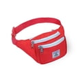 thumbnail image 2 of Everest Unisex Signature Waist Fanny Pack Two-Toned, Red White, 2 of 3