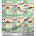 thumbnail image 1 of Soimoi Polyester Crepe Fabric Bottle,Wine & Shots Bar Decor Fabric Printed Yard 42 Inch Wide, 1 of 1