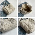 thumbnail image 3 of Women Quilted Tote Bag Puffer Hobo Handbag Lightweight Padding Shoulder Bag Nylon Padded Crossbody Purse - Olive green, 3 of 6