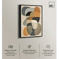 thumbnail image 2 of Ricole 2 Canvas Midcentury Abstract Wall Art by Art Remedy, Black Frame, 10" x 15", 2 of 7