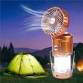 thumbnail image 4 of Cateissary Solar Lantern Fan Lamp Light Illumination Camping PortableNight Multifunctional Hanging Light Hiking Fishing Rechargeable Iluminación y accesorios Cateissary HA037196-00, 4 of 6
