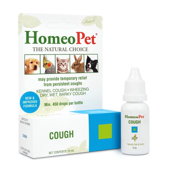 HomeoPet COUGH Respiratory Health Support Drops for Pets, 15 mL