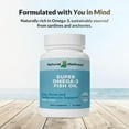 thumbnail image 3 of Natural Wellness Super Omega-3 Fish Oil - Harvested From the Best Fish Sources - 1000 mgs EPA and DHA Per Serving - Support Cardiovascular Health - 60 Softgels: 30-Day Supply, 3 of 8