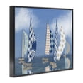 thumbnail image 4 of Stupell Industries Patchwork Coastal Sailboats Transportation Painting Black Framed Art Print Wall Art, 30 x 24, 4 of 10