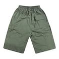 thumbnail image 4 of Boys Stretch Waist Cargo Shorts with Drawstring for Summer Casual Streetwear and Outdoor Activities Tween Kids Summer Soft Comfy Trousers Y2K Streetwear Cute Teen Basic Pants, 4 of 5