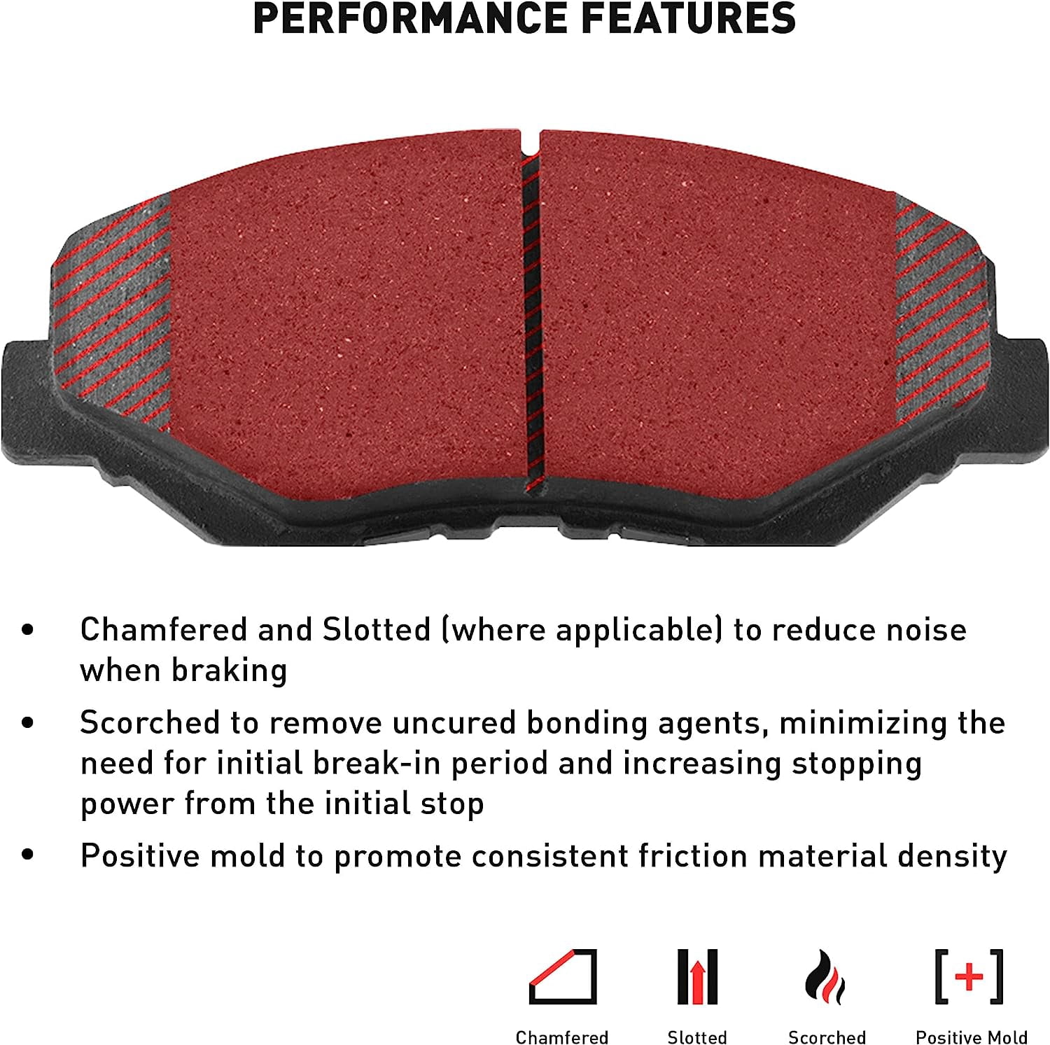Dynamic Friction Company 1310-1521-01 DFC 3000 Ceramic Brake Pads and Hardware Kit