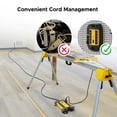 thumbnail image 5 of CRST Regleta de alimentación industrial de metal con 10 tomas de corriente con protector contra sobretensiones de alta resistencia con 2800 julios, disyuntor de 15 A, calibre 14 para taller, garaje, o, 5 of 5
