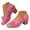 Purple, variant on Modisza Open Toe Chunky Heels for Women Hollow Out Summer Dressy Flower Sandals Slingback Slip on Beach Heeled Shoes Size 6 Blue
