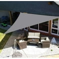 thumbnail image 2 of 3.6x3.6x3.6M Triangle Sun Shade Sail Canopy Awning Shelter Fabric - UV Block UV Resistant Heavy Duty - Outdoor Garden Patio Carport Yard Sand Lawn, 2 of 5