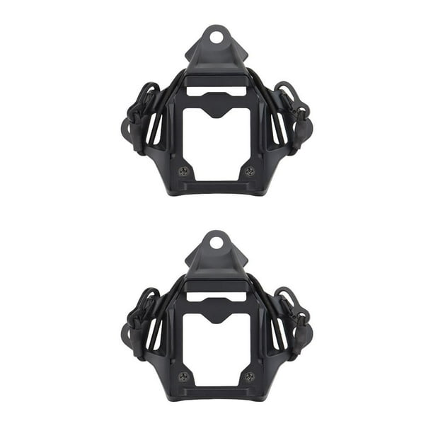 Toystoory WOSPORT, adaptador de montaje para casco de al aire libre, soporte montado en tornillo, accesorio de Base, repuesto de piezas de repuesto Negro 2piezas Toystoory CBP378675