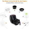 thumbnail image 5 of Hot Air Fryer Accessories 10pcs, Accessories Set Fryer Set Accessories Baking Accessories Bread Baking Basket Pizza Pan Silicone Mat Cooking Grate Fryer Recipe for 7 Inch Air Fryer, 5 of 7