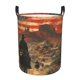 thumbnail image 1 of Fotbe 1860s Style American Cowboy Cesto de Ropa con Asas, Cesto Impermeable de Gran Capacidad, Bolsa de Lavado para Dormitorio, Cesto de Ropa con Ruedas y Asas-Medium, 1 of 6