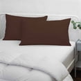 thumbnail image 3 of Brown Pure Color Pillow Covers, Linen Long Throw Pillow Case, Aesthetics Contemporary Luxury Holiday Pillow Protector Decorative Cushion Cover for Living Room/Bedroom 20" x 30", 3 of 8