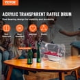 thumbnail image 2 of VEVOR Acrylic Raffle Drum, Professional Raffle Ticket Spinning Cage with 2 Keys, Transparent Lottery Spinning Drawing, Holds 2500 Tickets or 100 Raffle Balls,Raffle Ticket Box for Lottery Games Bingo, 2 of 9