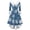 Blue, variant on Christmas Dresses for Women Women's Fashion Elegant Autun And Winter Long Sleeve V-Neck Christmas Print Dress for Holiday Party,Blue,S