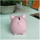 thumbnail image 4 of Ceramic piggy bank, pink, 4 of 4