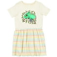 thumbnail image 3 of Inktastic Tiny, Cute Chameleon Girls Toddler Dress, 3 of 5