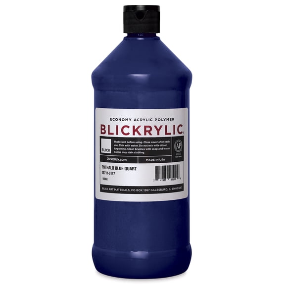 Blickrylic Student Acrylics - Phthalo Blue, Quart