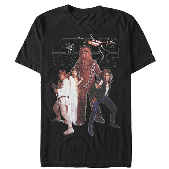 Men's Star Wars Rebel Squad  Graphic Tee Black X Large