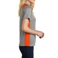 thumbnail image 3 of Mafoose Women's Heather Colorblock Contender Polo Vintage Heather/ Deep Orange 4X-Large, 3 of 5