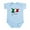 Sky Blue, variant on CafePress - Funky Italian Flag Infant Bodysuit - Baby Light Bodysuit, Size Newborn - 24 Months