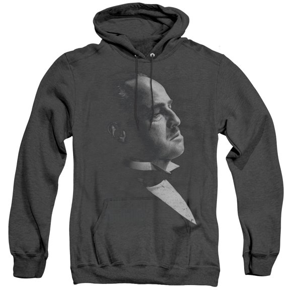 Godfather Graphic Vito Adult Heather Hoodie Sweatshirt Black
