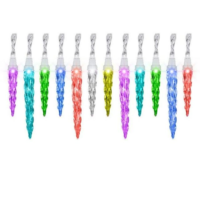 Gemmy 9439415 Smart Light M8 Icicle Lights Multicolored - 24 Lights