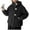 Black, variant on Women Winter Puffer Coat Heavyweight Thick Warm Hooded Jacket with Pocket Button Full Zip Windproof Overcoat (XL, White)