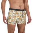 thumbnail image 5 of Men's Boxer Briefs, Hippie Bee Honeycomb Soft Comfy Mens Underwear Boxer Briefs Breathable With Widen Waist, 5 of 7