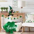thumbnail image 5 of Guvpev St. Patrick's Day Goose Outfit for 23" Porch Statue - Large Green "Lucky" Shamrock Costume with Black Buckled Top Hat - Festive Irish Lawn Statue Clothes for Outdoor Yard Decor, 5 of 14