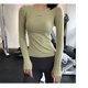 thumbnail image 5 of Camiseta deportiva ajustada de manga larga para mujer, ropa para correr y Yoga, camiseta Sexy de secado rápido ajustada, ropa de Fitness profesional, 5 of 6