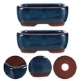 thumbnail image 2 of EASTIN 2pcs Ceramic Flower Pots Bonsai Pots Ceramic Flower Containers Home Supplies, 2 of 9
