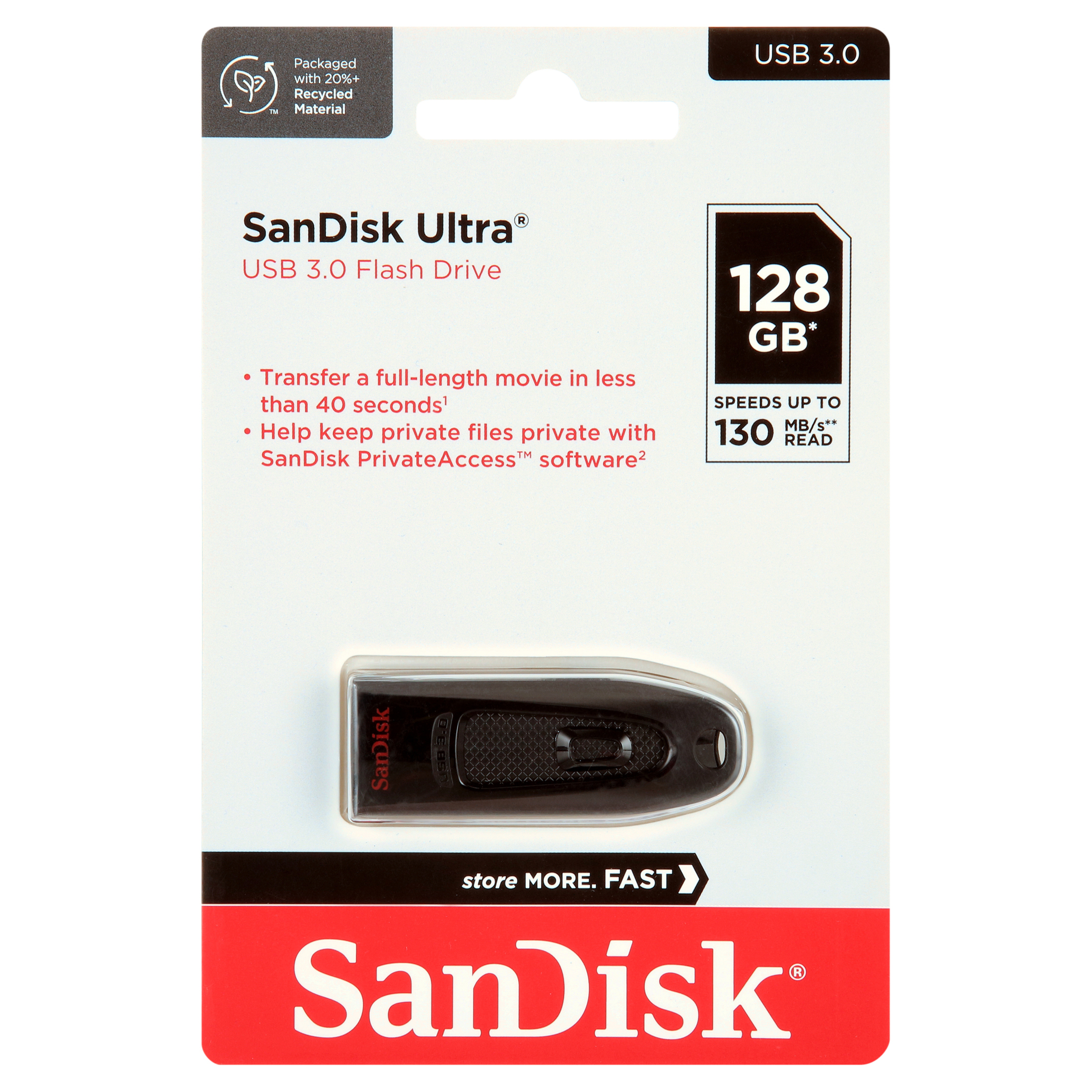 SanDisk Ultra 128GB USB 3.0 Flash Drive photo 1