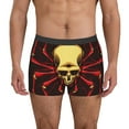 thumbnail image 2 of KLL Red Skull Spider Men's Cotton Boxer Briefs Underwear-Small, 2 of 7