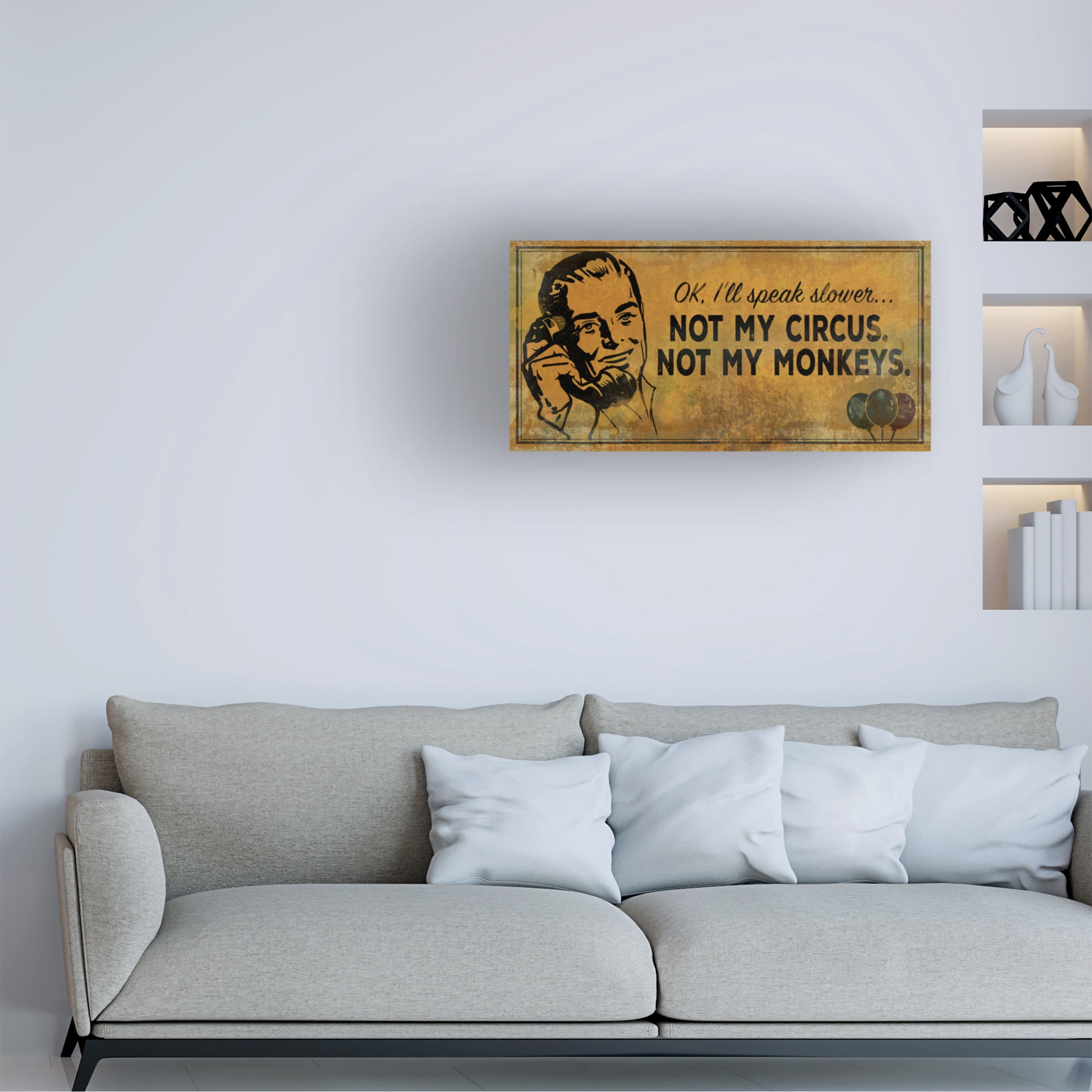 Trademark Fine Art 'Monkey' Canvas Art by ALI Chris