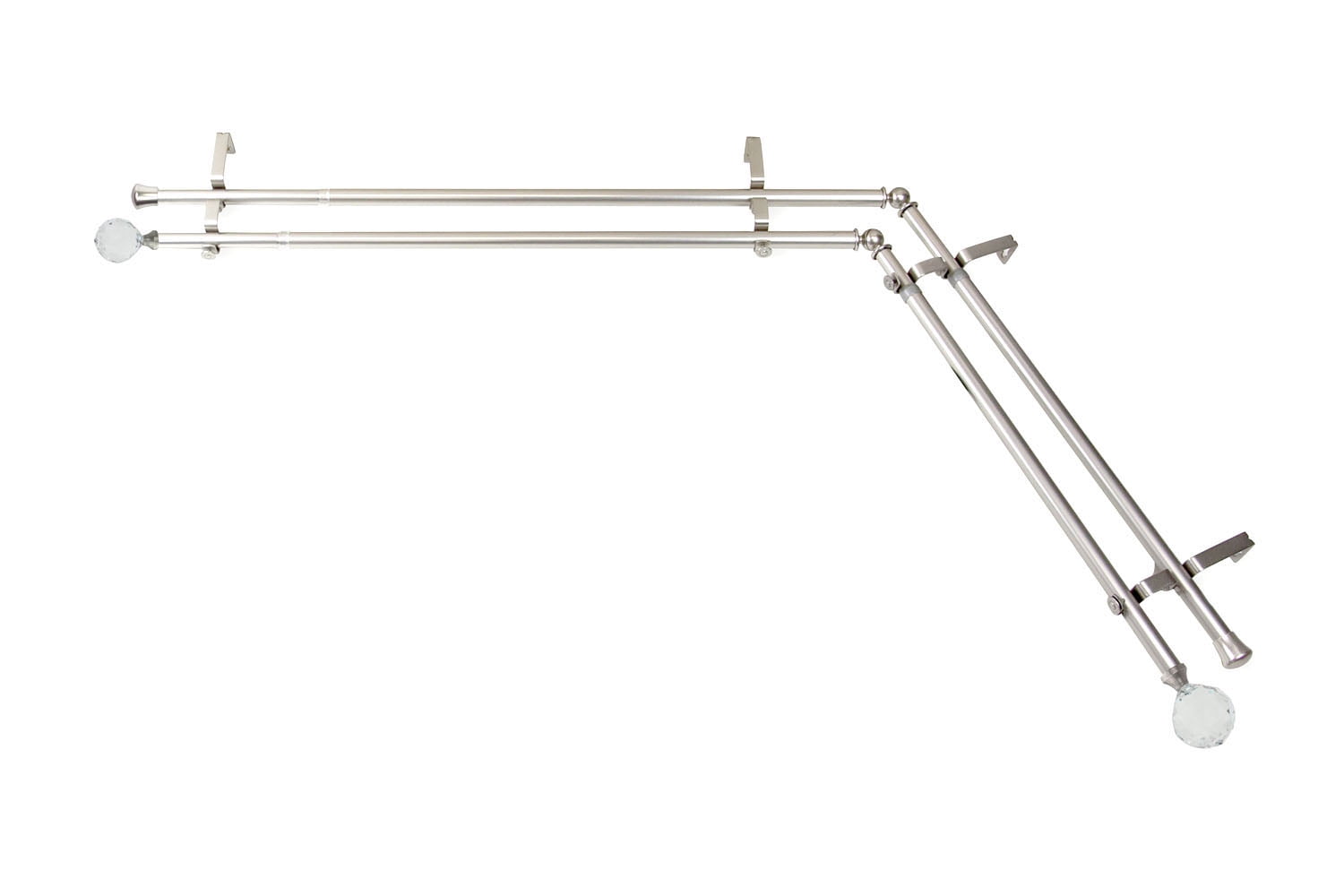 Leaf Corner Window Double Curtain Rod 13/16”OD Leaf Corner Window Double Curtain Rod 13/16”OD