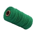 thumbnail image 3 of Cuerda de algodón hecha a mano, 3 mm de diámetro, de un solo color, tejidas para manualidades, cuerdas de 100 m, verde 1 Rollo sidaley HA5320-14B, 3 of 6